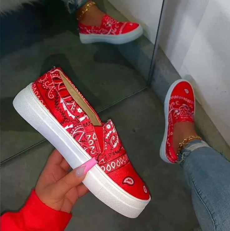 

PCA038 2020 fall new bandana canvas shoes manufacturers sale ladies vulcanized shoes for womens footwear