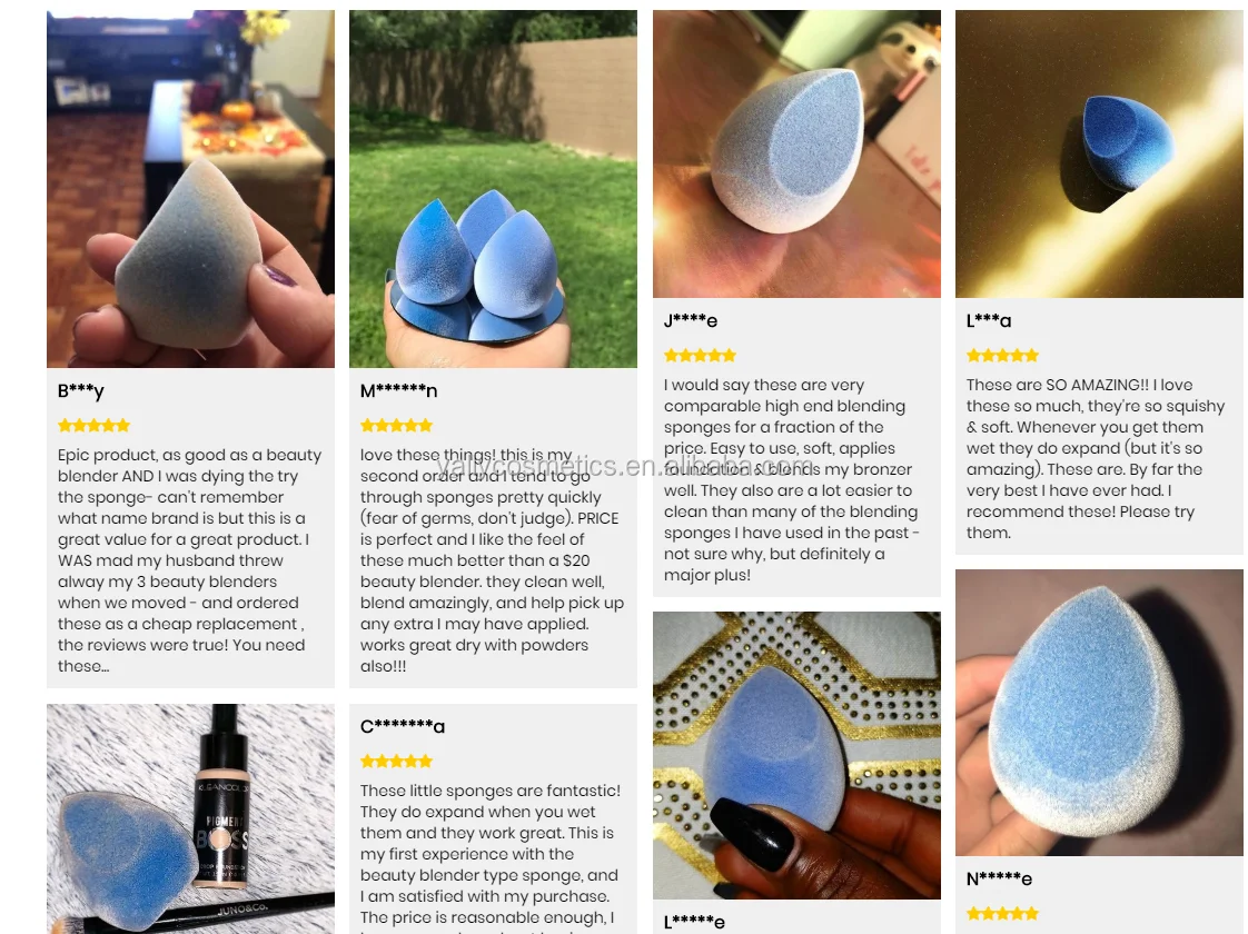 Dual Layer Fuzzy Soft Microfiber Velvet Beauty Makeup Sponge Blender With Micro Fiber Flocked