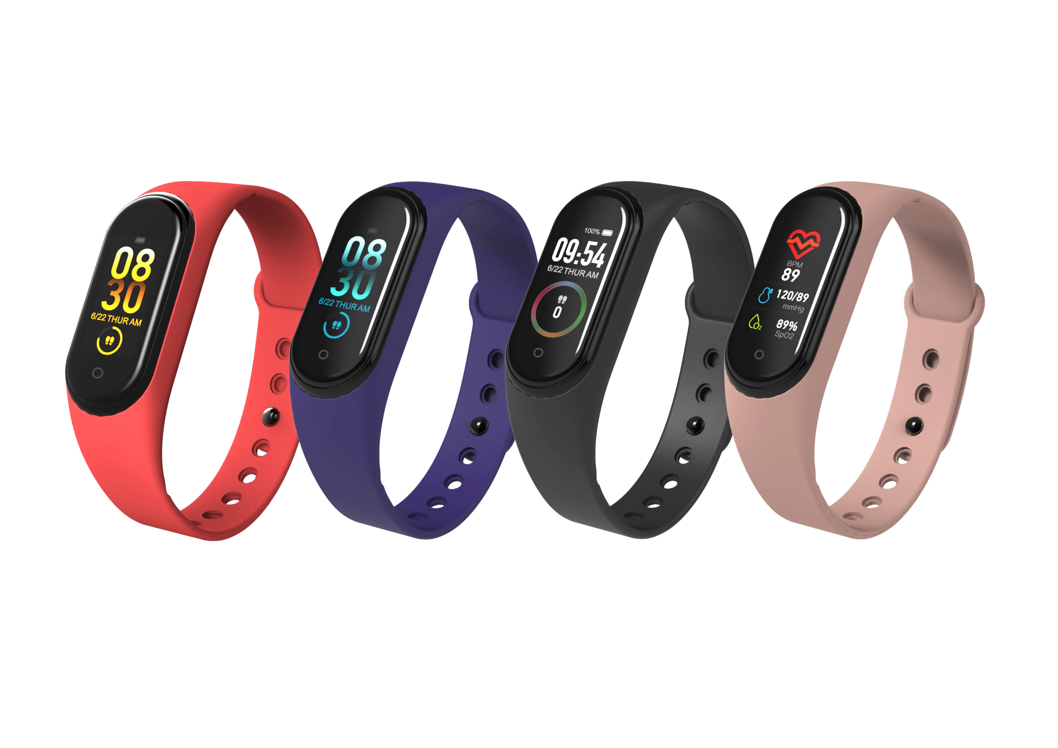 m4 fitness watch smart bracelet sleep heart rate