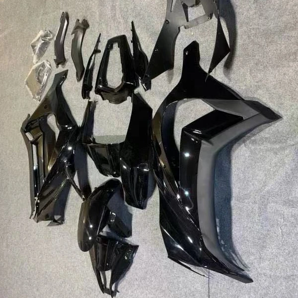 

2022 WHSC Motorcycle Accessories For KAWASAKI ZX-10R 2011 ABS Plastic Body Kits Black White, Pictures shown