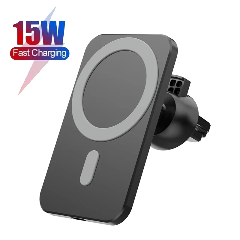 

Smart 15W Fast Charge Wireless Car Charger Mount Car Phone Holder Magnetic Car Wireless Phone Charger