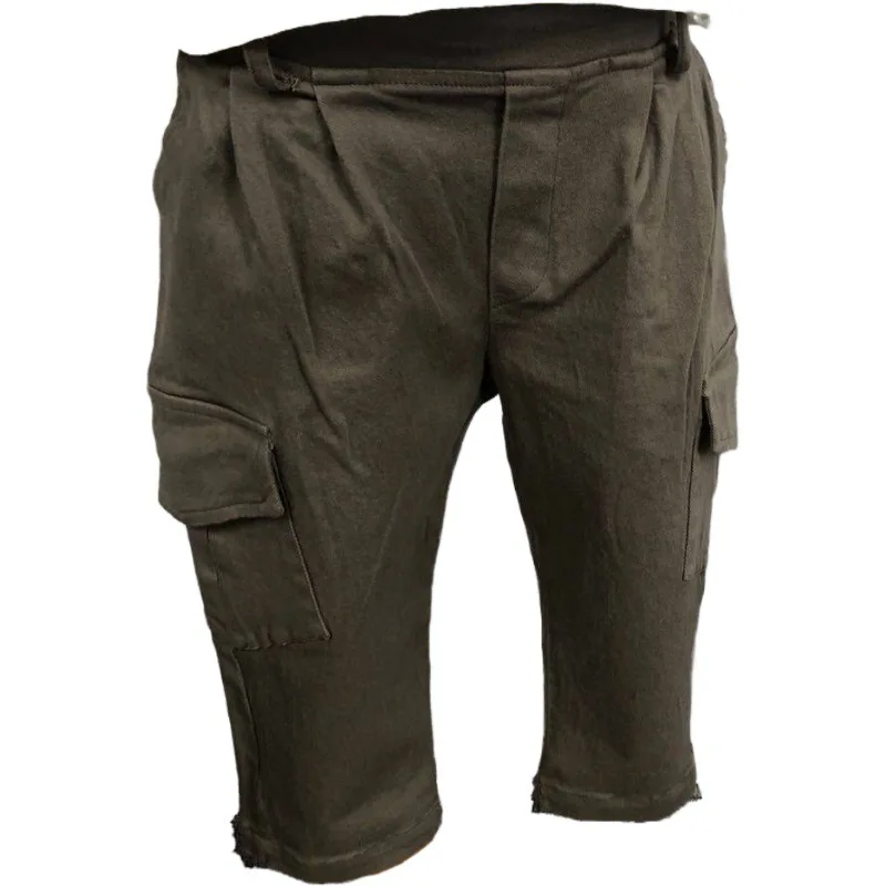 

Autumn 2020 new children's wear pants children multi-pocket cotton elastic pants solid color simple 100 lap, Shown