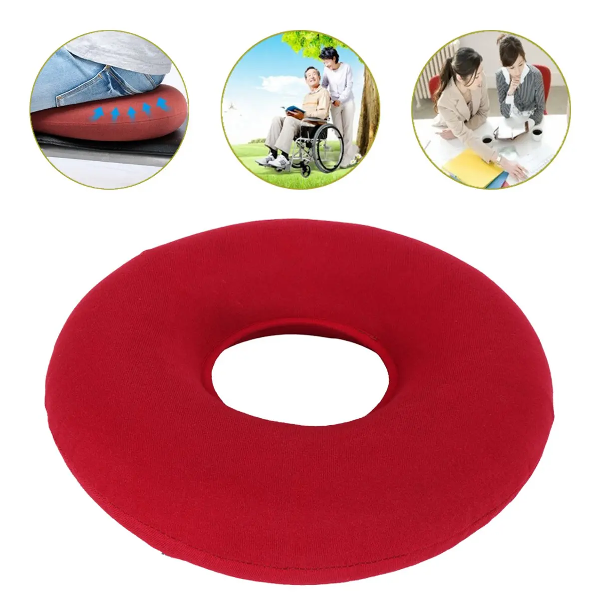 1pc Donut Pillow For Tailbone Pain, Inflatable Donut Cushion Seat With A  Pump, Seat Cushion For Hemorrhoids, Bed Sores, Prostatitis, Round  Wheelchairs