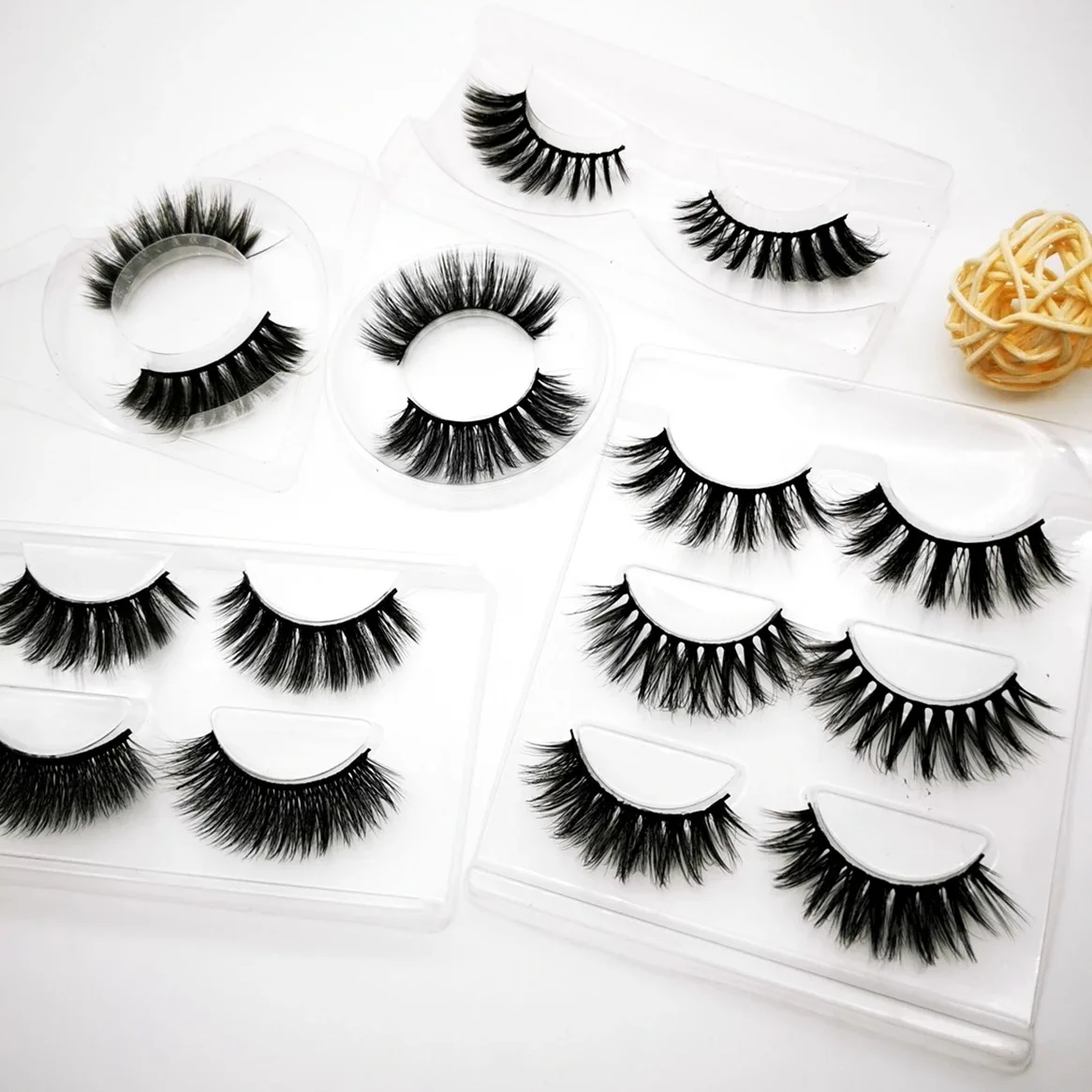 

3D Lash Extension Mink Lashes 3D Vendor, Black color