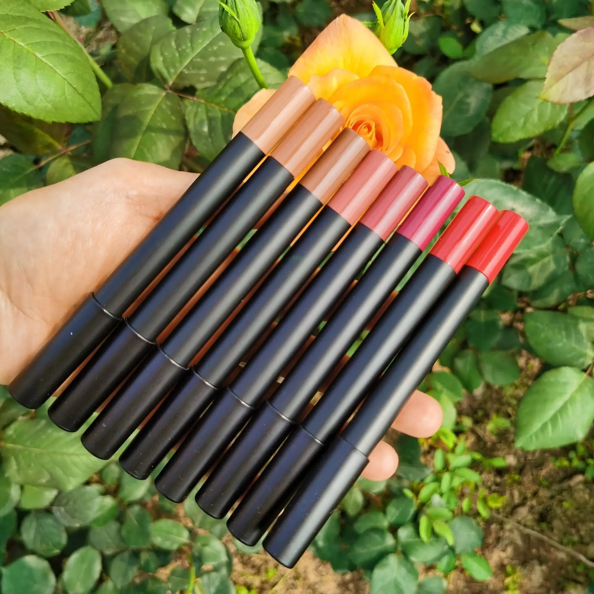 

New Base Private Label Clear Custom Keychain Machine Roll On Tube Fruit Vegan Glitter Wholesale Lip Gloss lipstick pen