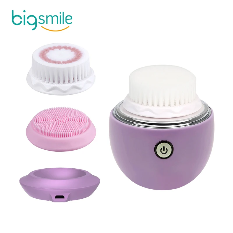 

2021 Best Seller Rechargeable Silicone Waterproof Sonic Electric Facial Massager Cleansing Brush Face cleaner