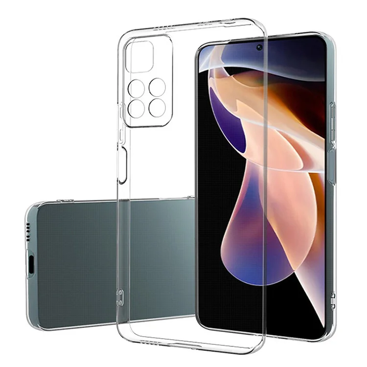 

Crystal Clear Ultra Slim Phone Case For Xiaomi Redmi Note 11 10 Pro 4G 5G POCO M4 PRO 5G Soft Silicone Tpu Camera Lens Protect, Transparent
