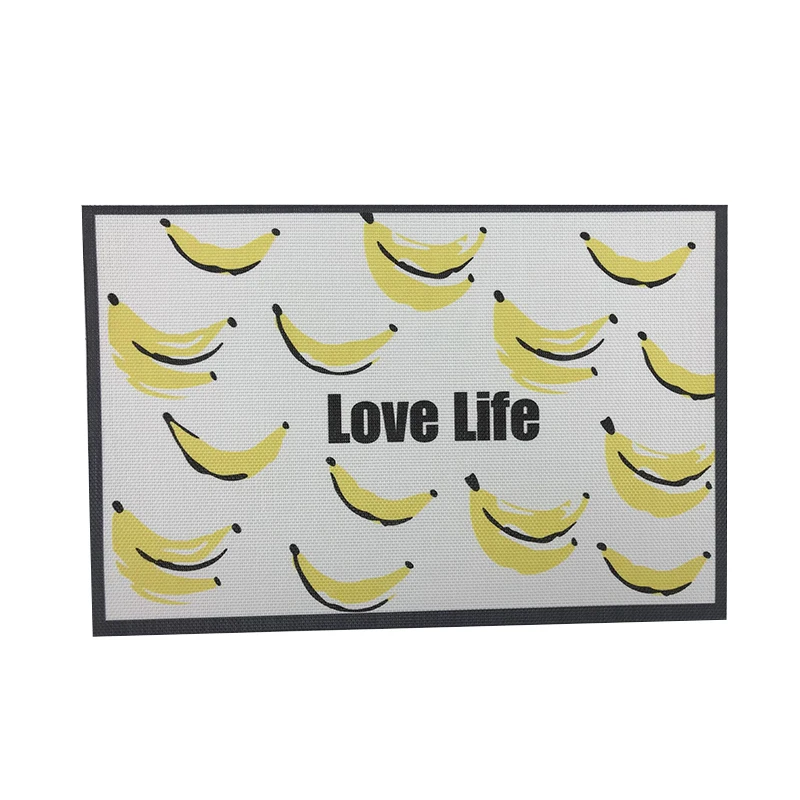 

cartoon placemat table mats ins leaf pvc table mat coaster, Customized color