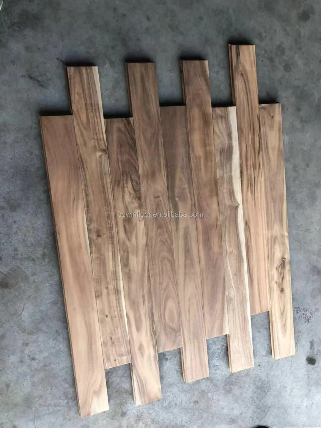 Acacia Walnut Parquet Wood Hardwood Flooring - Hand Scraped