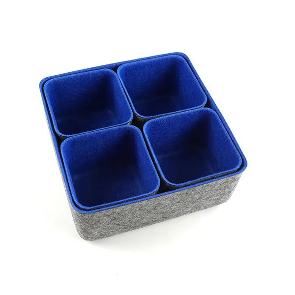

Multi Functions Office Storage Bins Organizer Dividers Felt Drawer Organizer, Customized color