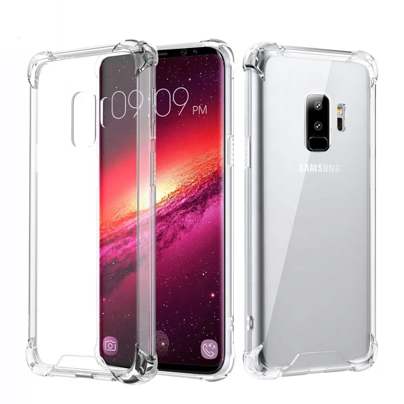

premium shockproof TPU clear phone case cover for Samsung Galaxy s8 s9 plus case