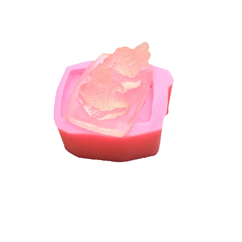

0125Sleeping baby modeling turn sugar silica gel mold DIY baking decoration gypsum Handmade Soap Candle Mold candle mould silicone cake tools molds