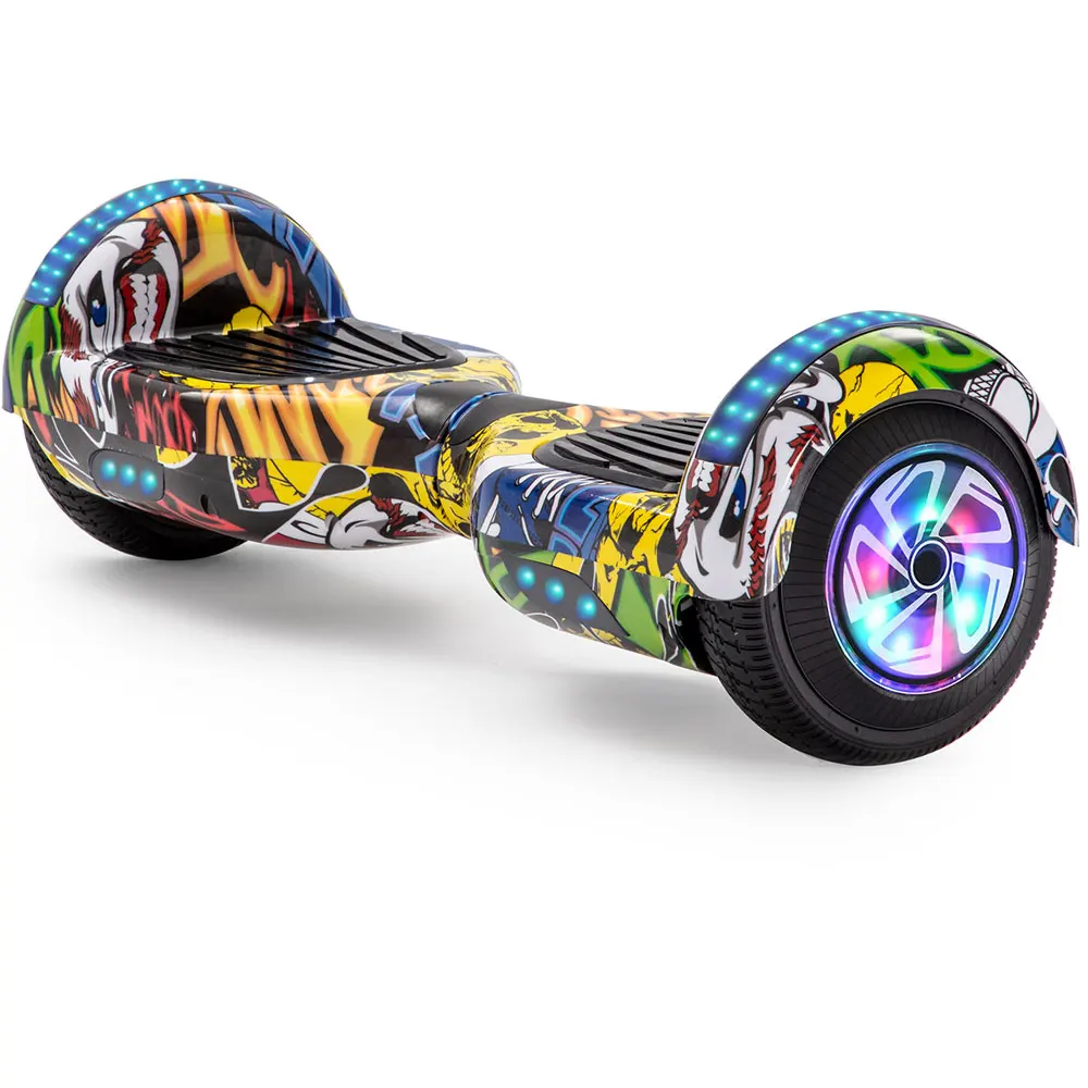 

Cheap hoverboard New 6.5 Inch 2 Wheels Smart Hov Board Electric Hover board Scooter Self-balancing Car, Graffiti yellow