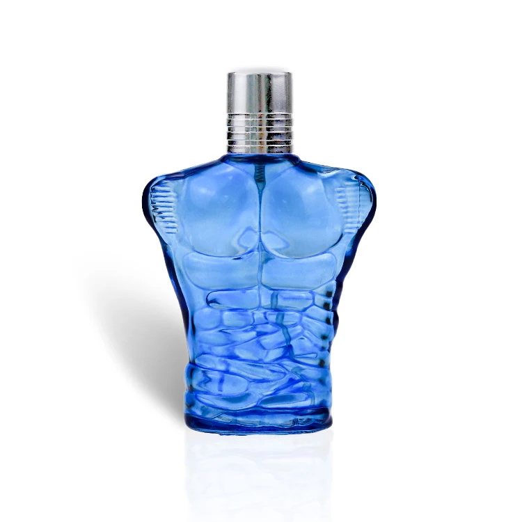 Factory Sale100ml Blue Powerful Muscle Man Body Shaped Glass Perfume Bottle Buy 100ml Perfume