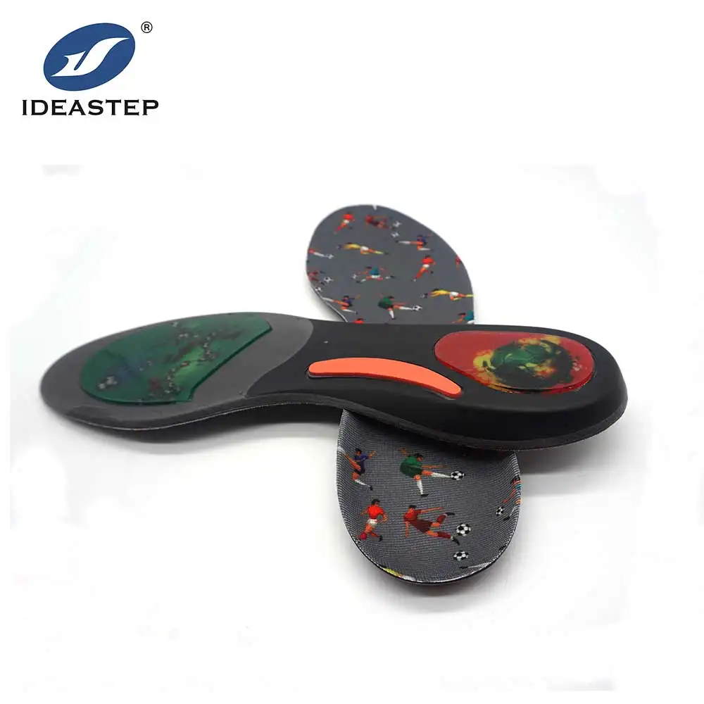 

Ideastep latest design football soccer orthotic foot care insoles with TPE Gel 2021, Customized