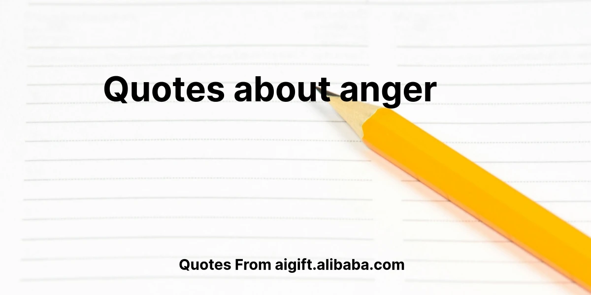 quotes about anger