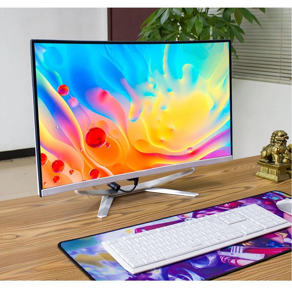 

Wholesale 27 Inch Curved Screen I7 4770 8G 256GB Hardware Business Gaming All In One Desktop Computer