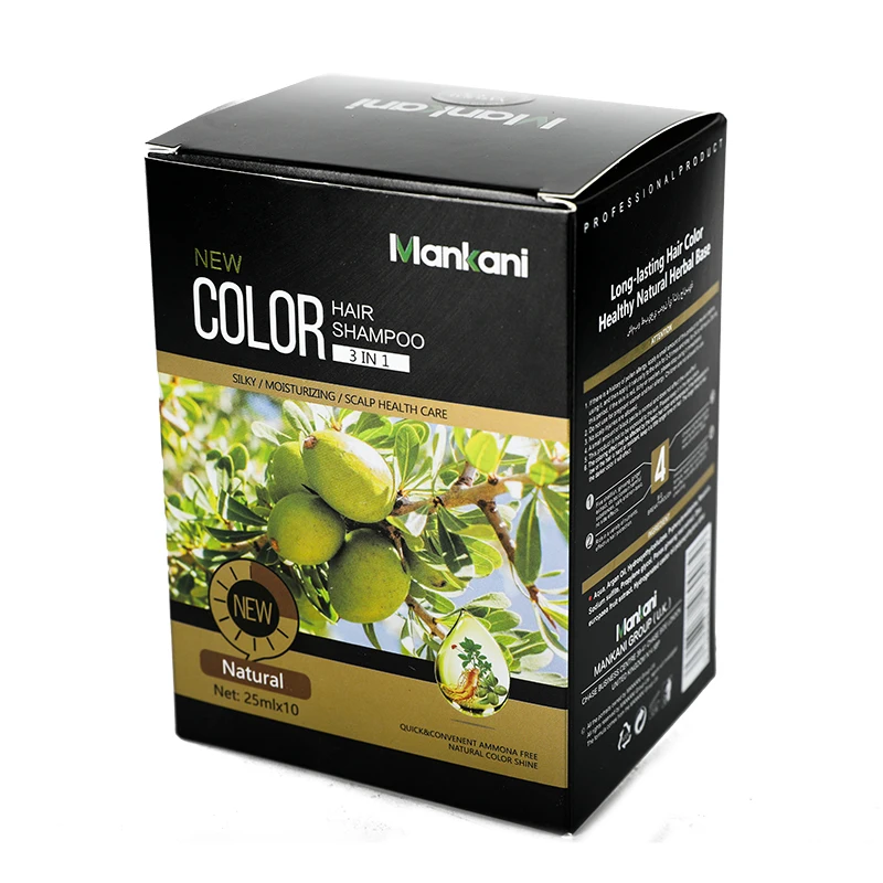 

instant black hair shampoo private label shades noni magic black expert hair dark dye shampoo, Natural black brown 6colors