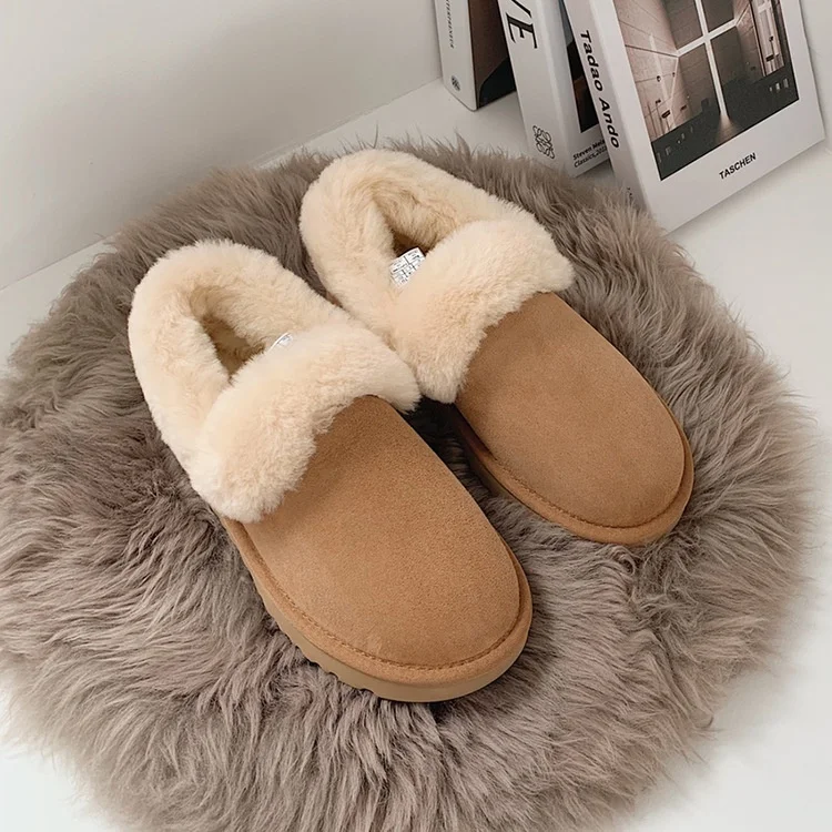 

Factory Wholesale Keep Warm Fashion Fur Cotton shoes women's plush snow boots, Picture