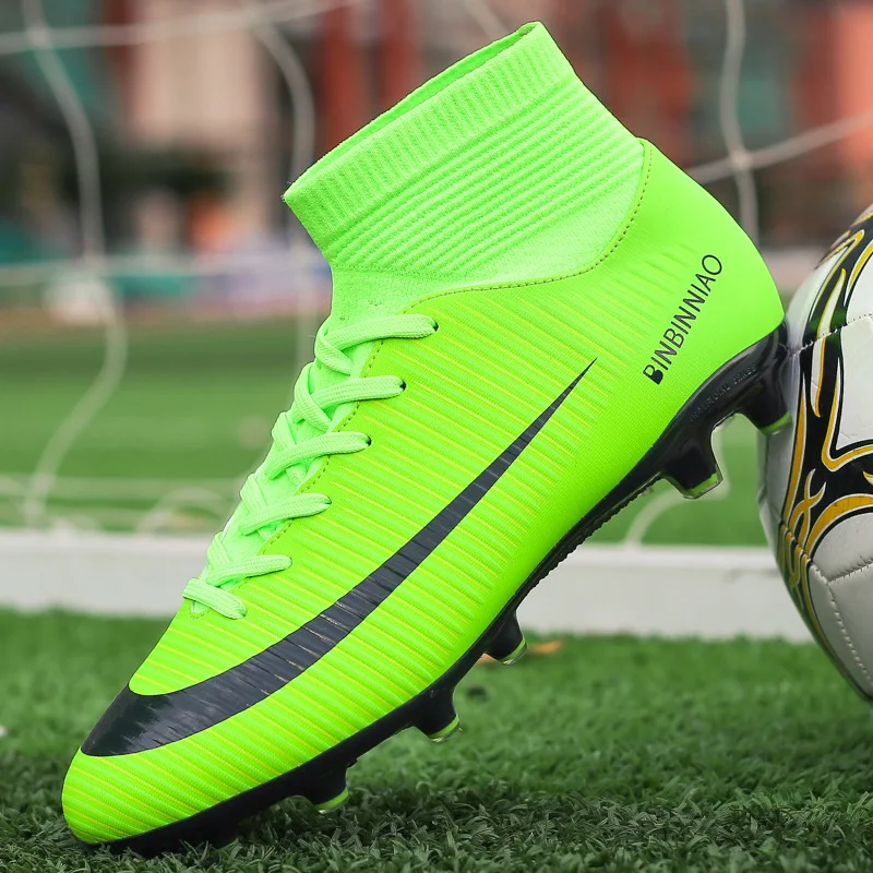 

2022 Wholesale Soccer Cleats Men Football Shoes Football Boots New AG Soccer Shoes, As picture