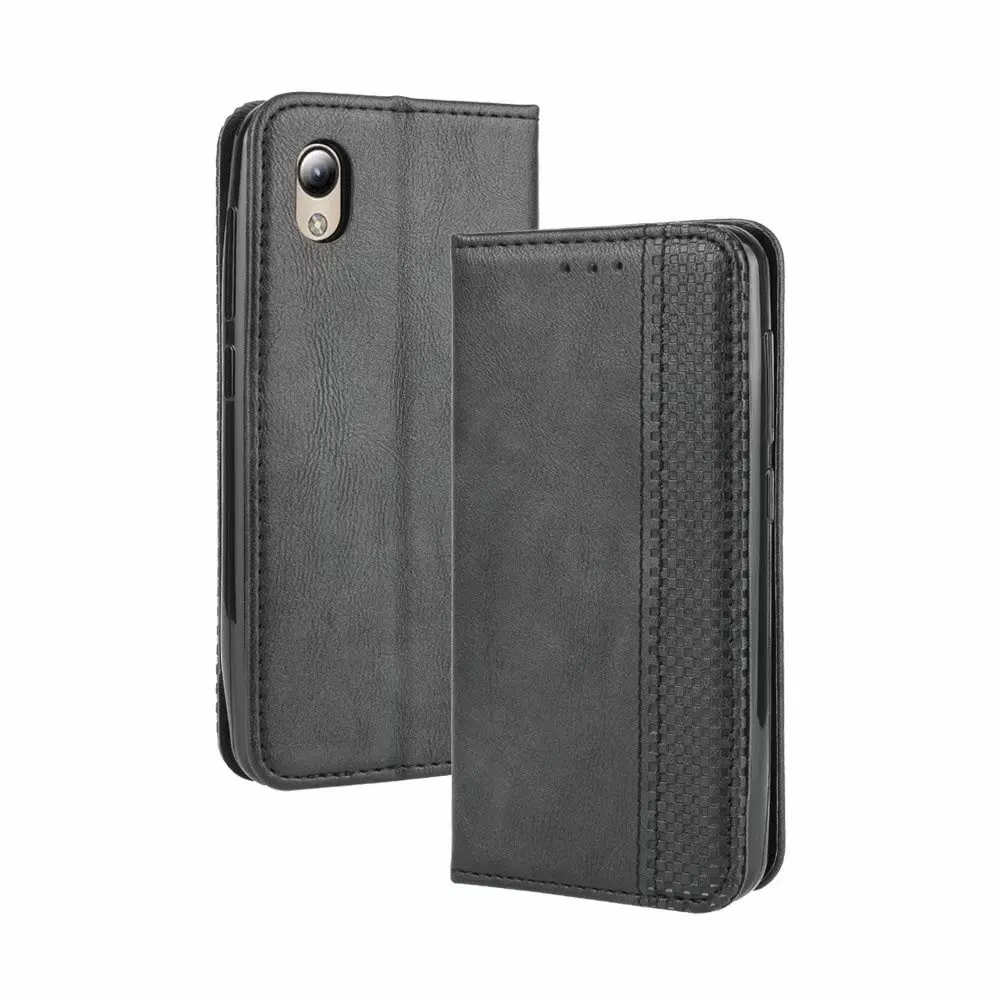 

Retro Flip Wallet Leather Case Cover For ZTE Blade A3 Lite, As pictures