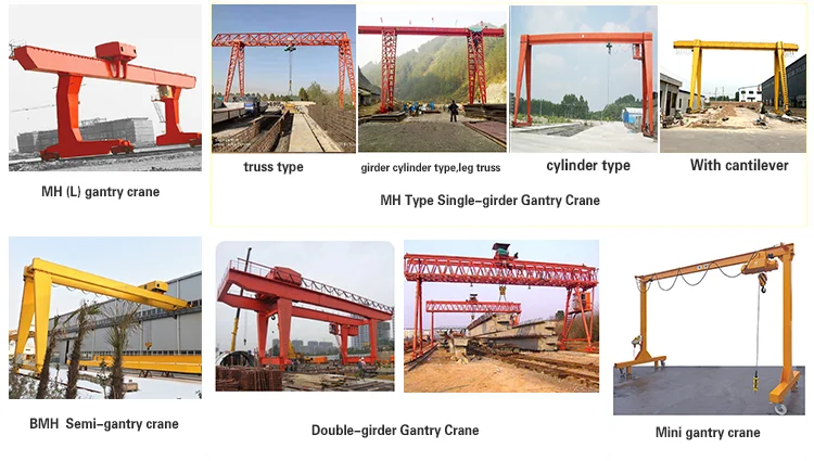 professional single girder exproof gantry crane 12t