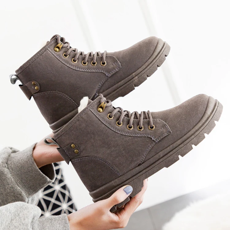 

Hot selling winter comfortable women's work boots keep warm incrassation fur snow boots brand safety shoes