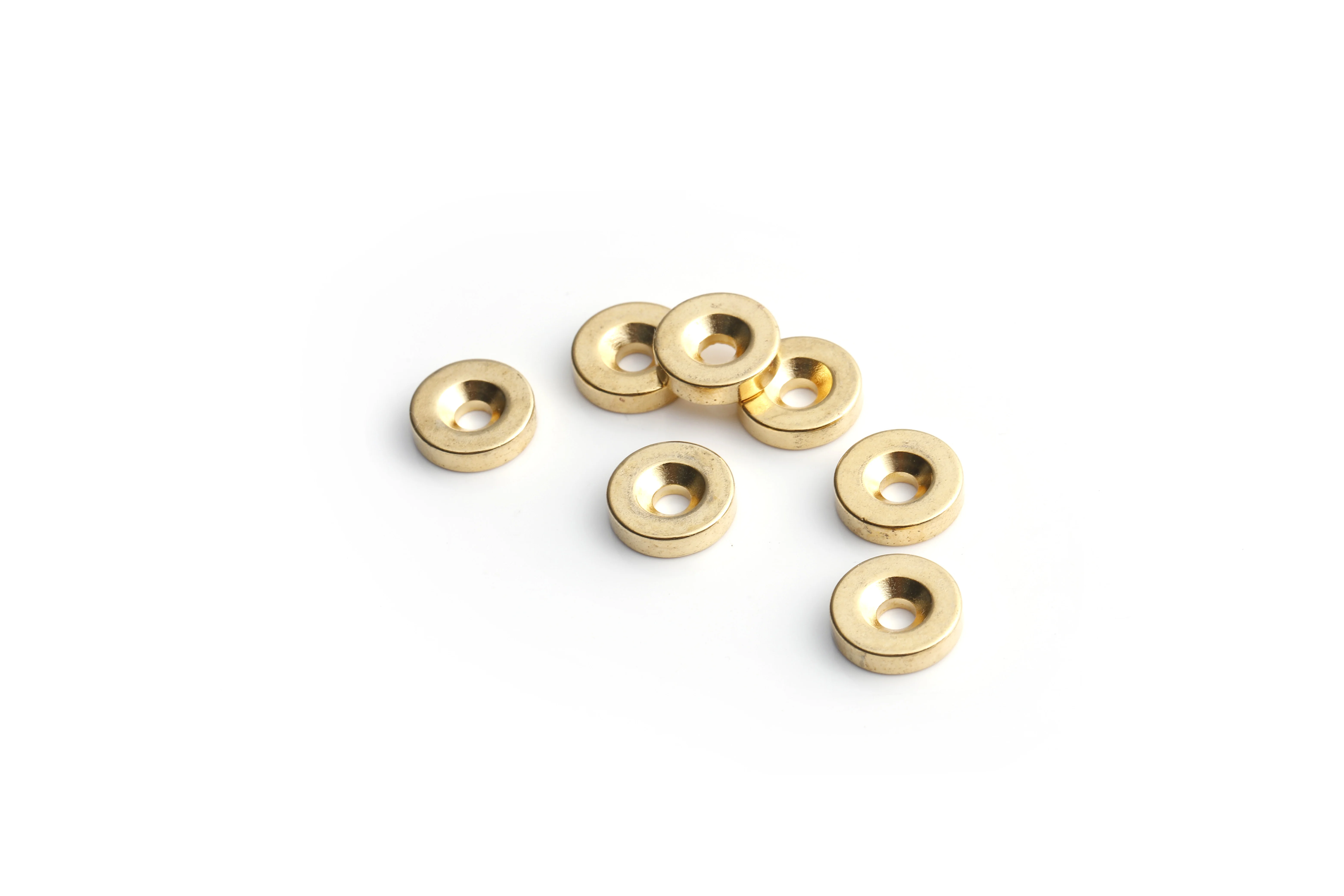 n52最大稀土永久钕大圆盘形磁铁,带沉头孔