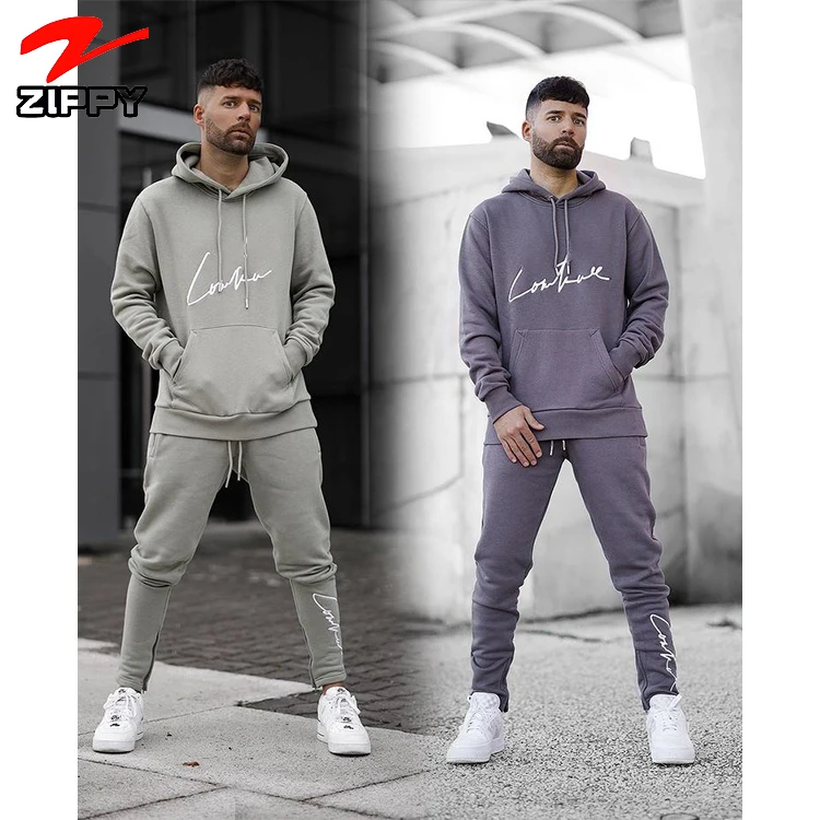 

Track suits Manufacturer wholesale custom plain gym tracksuit mens jogger sweatsuits with hoodie, Custom color