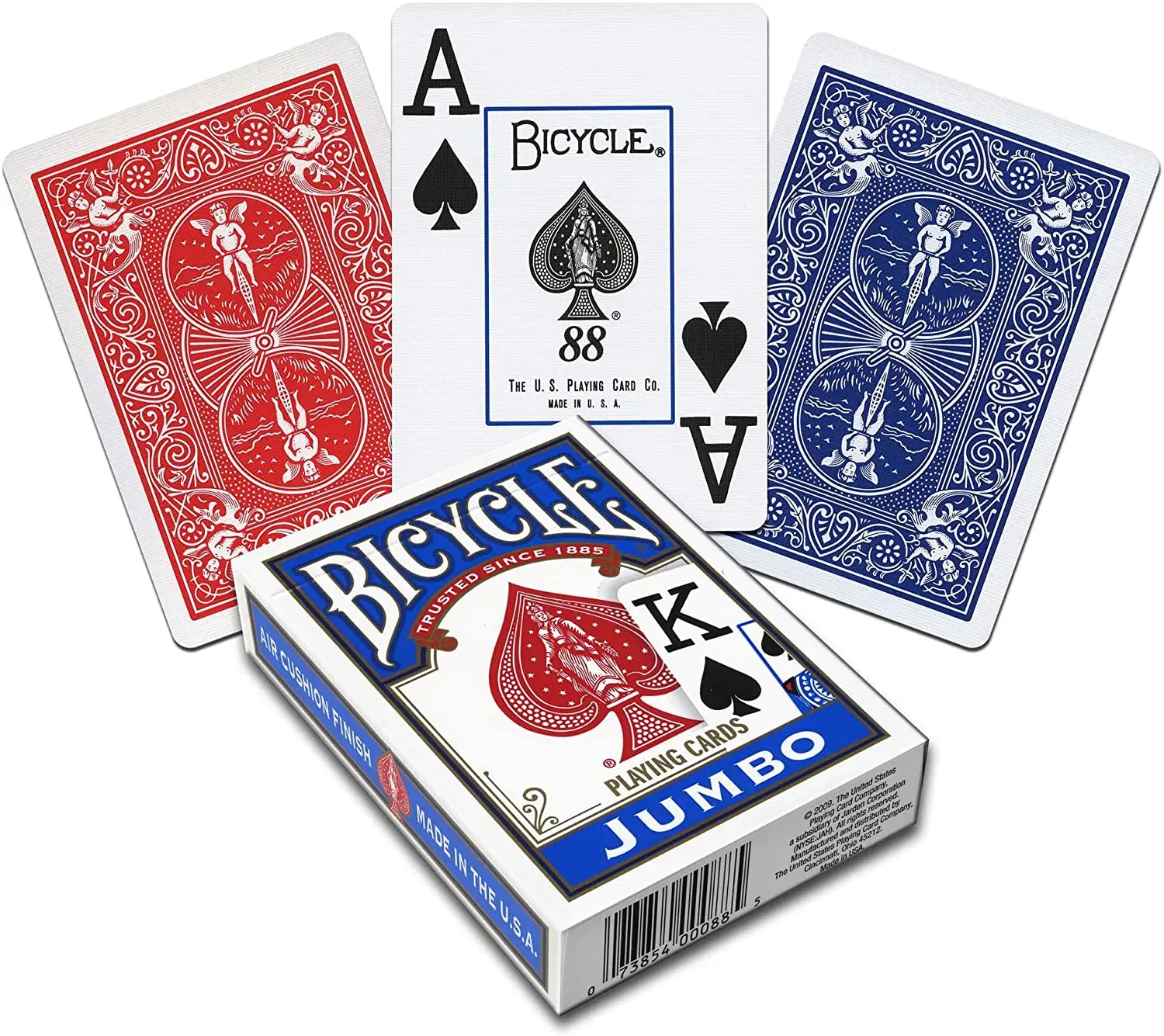 

Bicycle Standard and Jumbo Playing Cards - Single Deck, 2 Pack, 4 Pack, 12 Pack - Poker, Rummy, Canasta, Pinochle, Euchre, Black