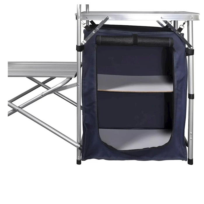 Folding Camping Kitchen Cabinet Portable Picnic Table Cooking Food Storage