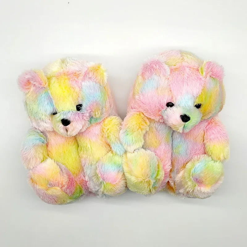 

Lovely Plush Slipper Animals Bear Slippers For Women, 6 colors