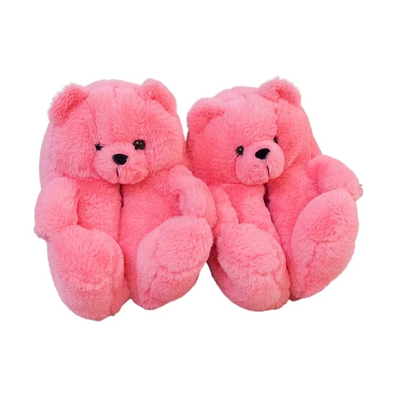 

2021 new outdoor teddy bear slippers bear slipper shoes, 7colors