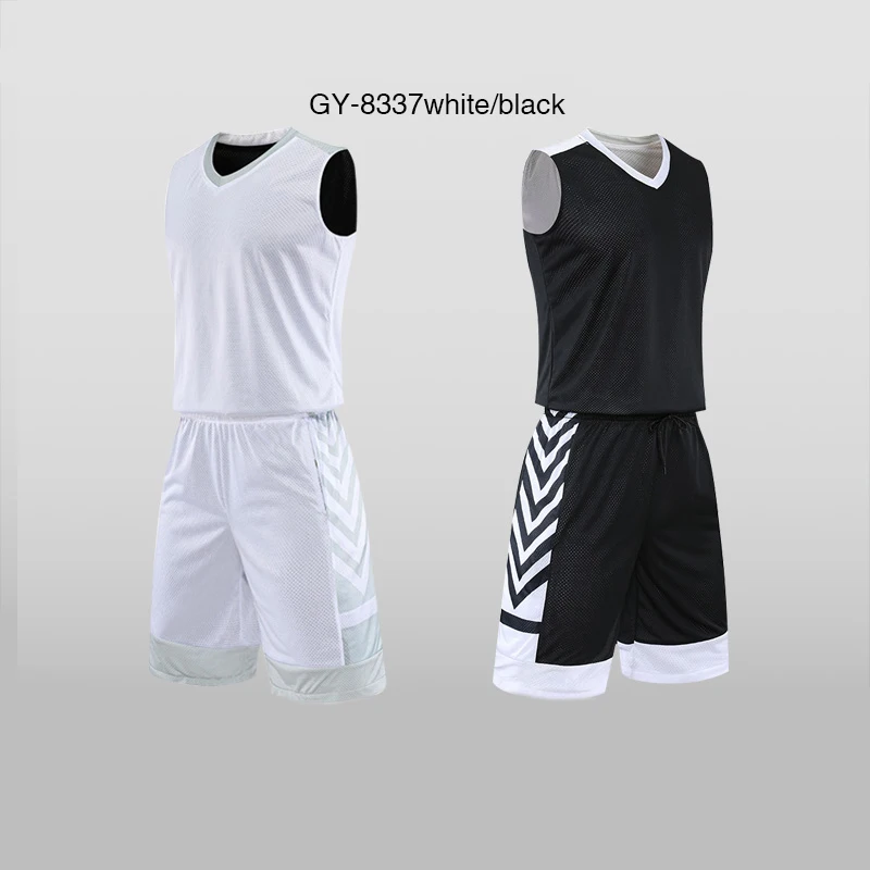 

Custom reversible blank basketball uniform double side set breathable design basketball wear