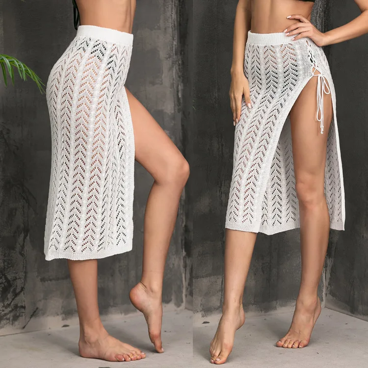 

2021 Net Summer Women Mesh Ladies Sexy Bathing Suit Cover Ups Dress For Women