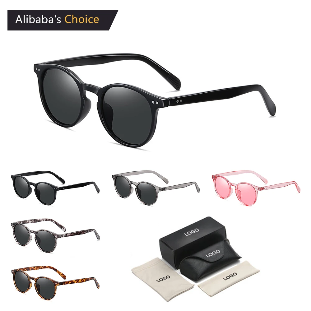 

Wholesale New Style Fashion Sunglasses Retro Polarized Shades Custom Logo Sunglasses for Men and Women