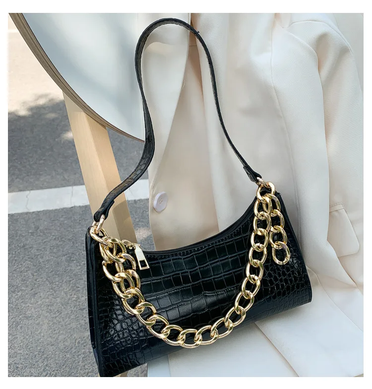 

Summer Pu Leather Women Chain Design Small Shoulder Messenger Luxury Handbags Crossbody Bag, Accept customizable color