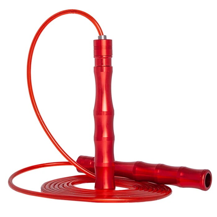 

In Stock Wholesale Portable Self Locking Fitness Long Customized Aluminum Handle Adjustable Speed Jump Rope, Red,blue,black