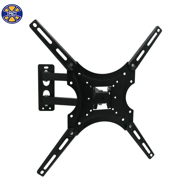 

Single Arm 1.8 mm Swivel TV Bracket Wall Mount for 32"-55" LED LCD, Black