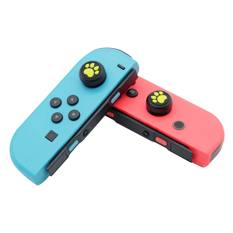

Joystick Cat Claw Slilicon Cap for nintendo switch ( 4pcs/set), Red,blue,yellow