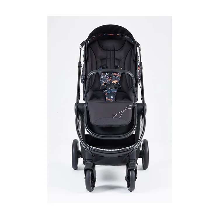 

Hot new products cheap baby carriages push buggy pram easy to carry baby trolley landscape baby stroller carseat, Black