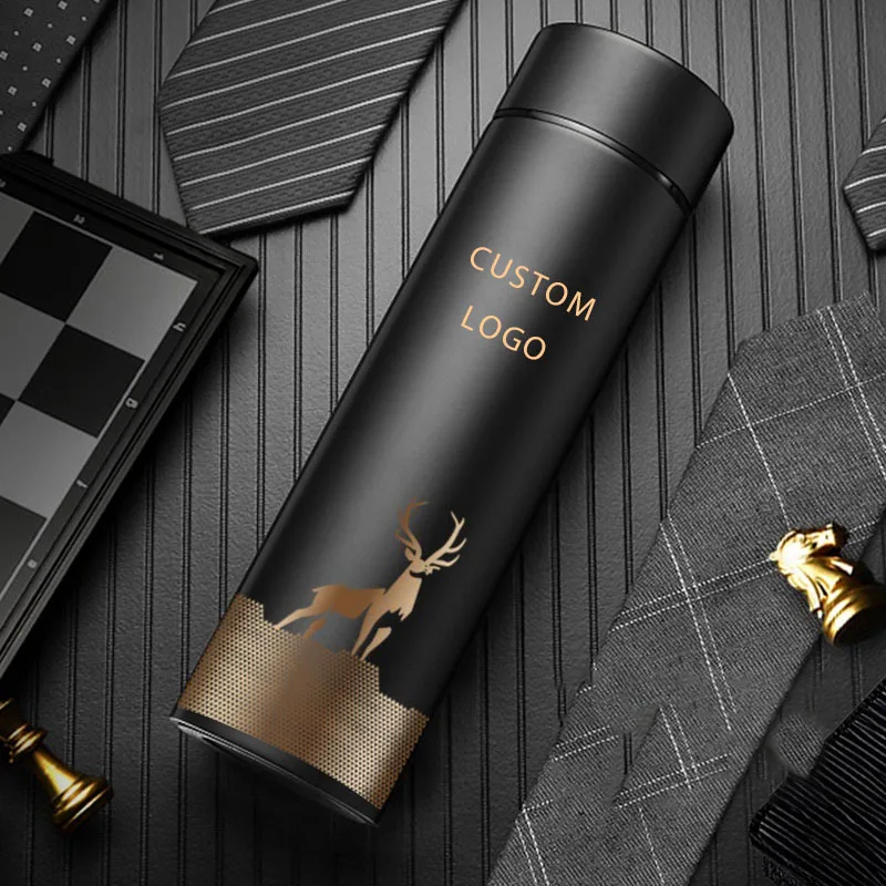 

Doyoung Double Wall Stainless Steel Thermo Insulated Led Thermo Smart Temperature Water Bottle with Custom Logo, Multiple colors