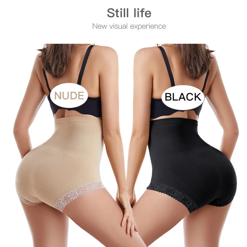 

H6163 wholesale Women's seamless high-waist body contouring machine belly slimming corset butt lifting panties