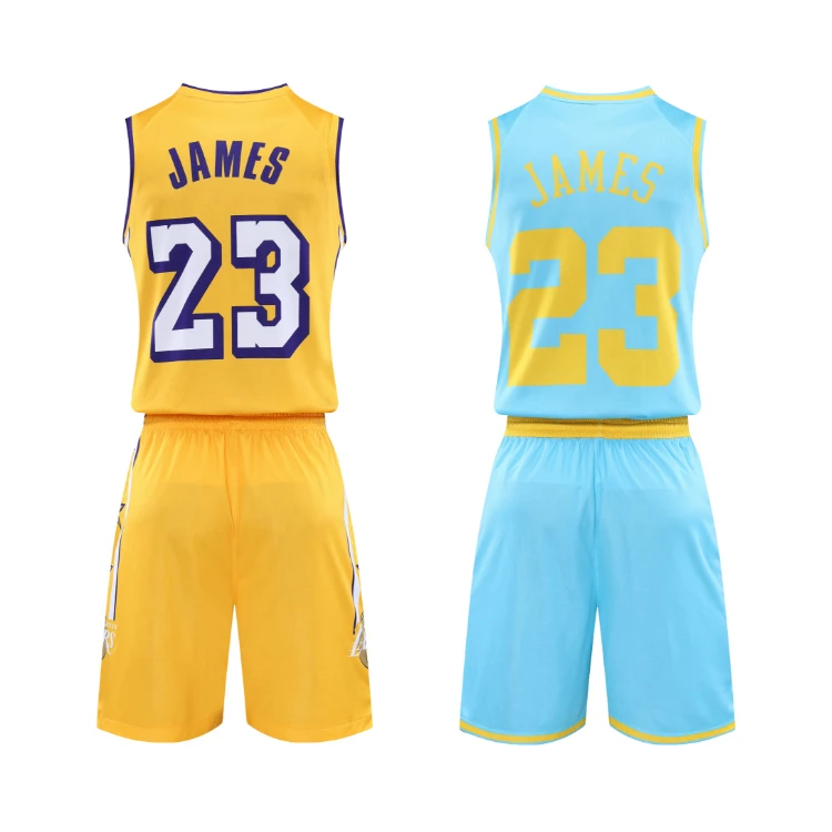 

Latest Basketball Jersey Retro Style Comfortable American Youth Los Angeles James Digital Printing BasketBall Jersey, Different color can be customized