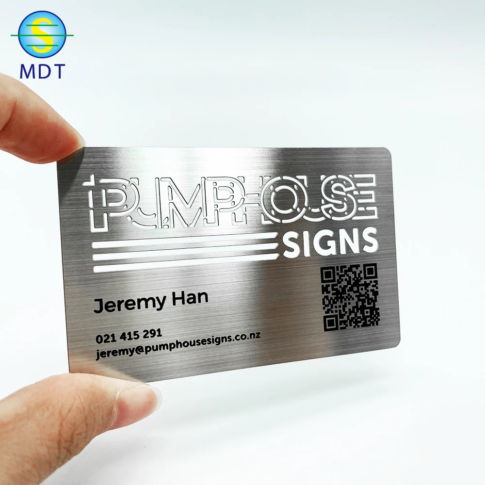 

MDT SE10 siver metal card China factory