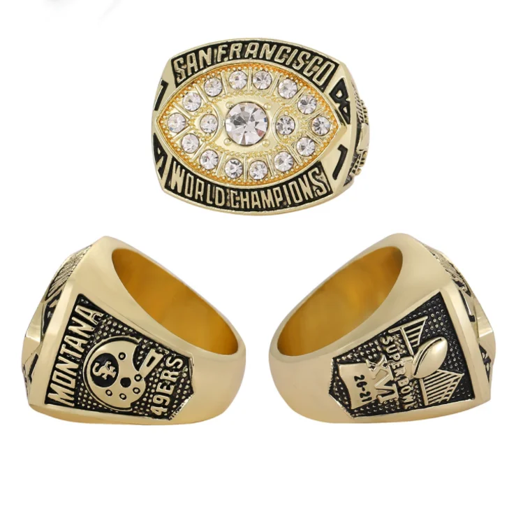 

1981-1984-1988-1989-1994 San Francisco 49ers football championship ring men's ring manufacturer wholesale, Silver