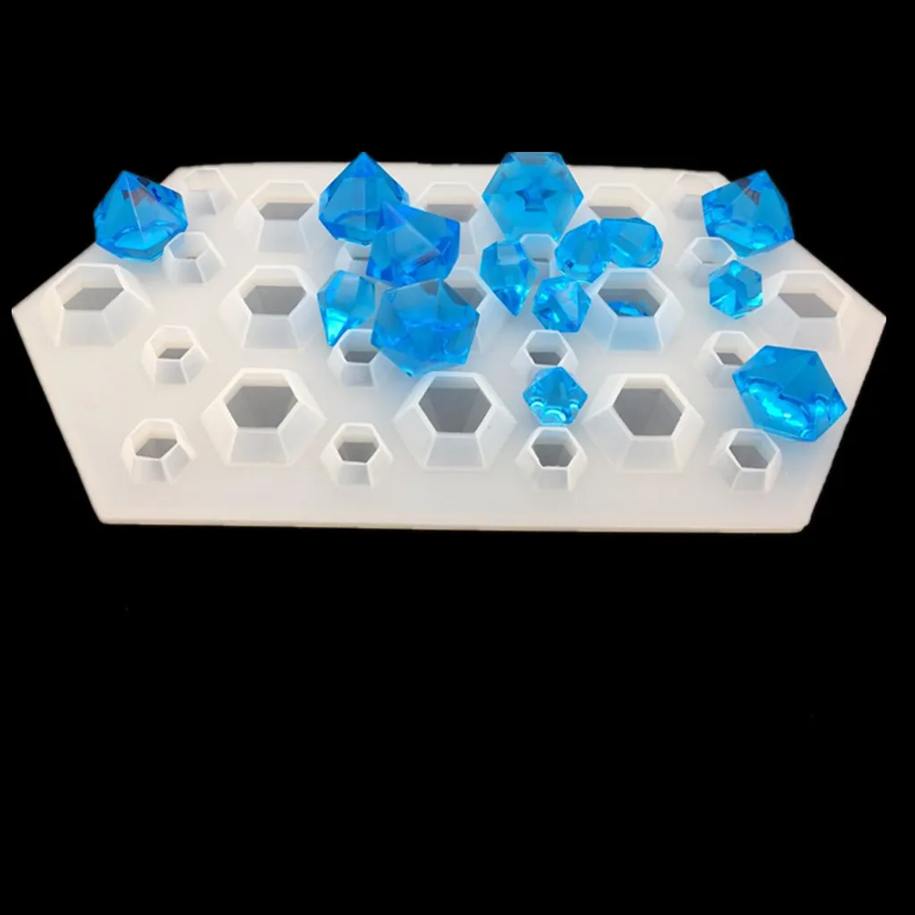 

AmazingResin DIY Crystal Epoxy Diamond Pendant Mould Silicone Epoxy Mould Large Diamond Ice Grid Epoxy Soot, Any pantone colors