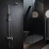 Newest Pressure Rain Shower Faucet One Handle Panel Column Shower Mixer Taps