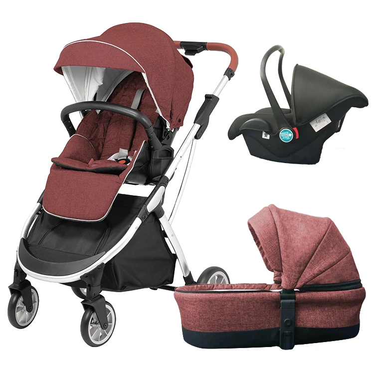 

European Style Cobabies bebe Foldable Luxury Baby stroller 3 in 1 Baby Stroller Pram, Green, red, pink, gray, gold or customization