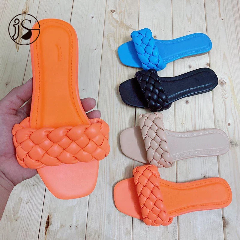 

ladies shoes 2021 Flat bottom women slippers Popular design slides women, Picture
